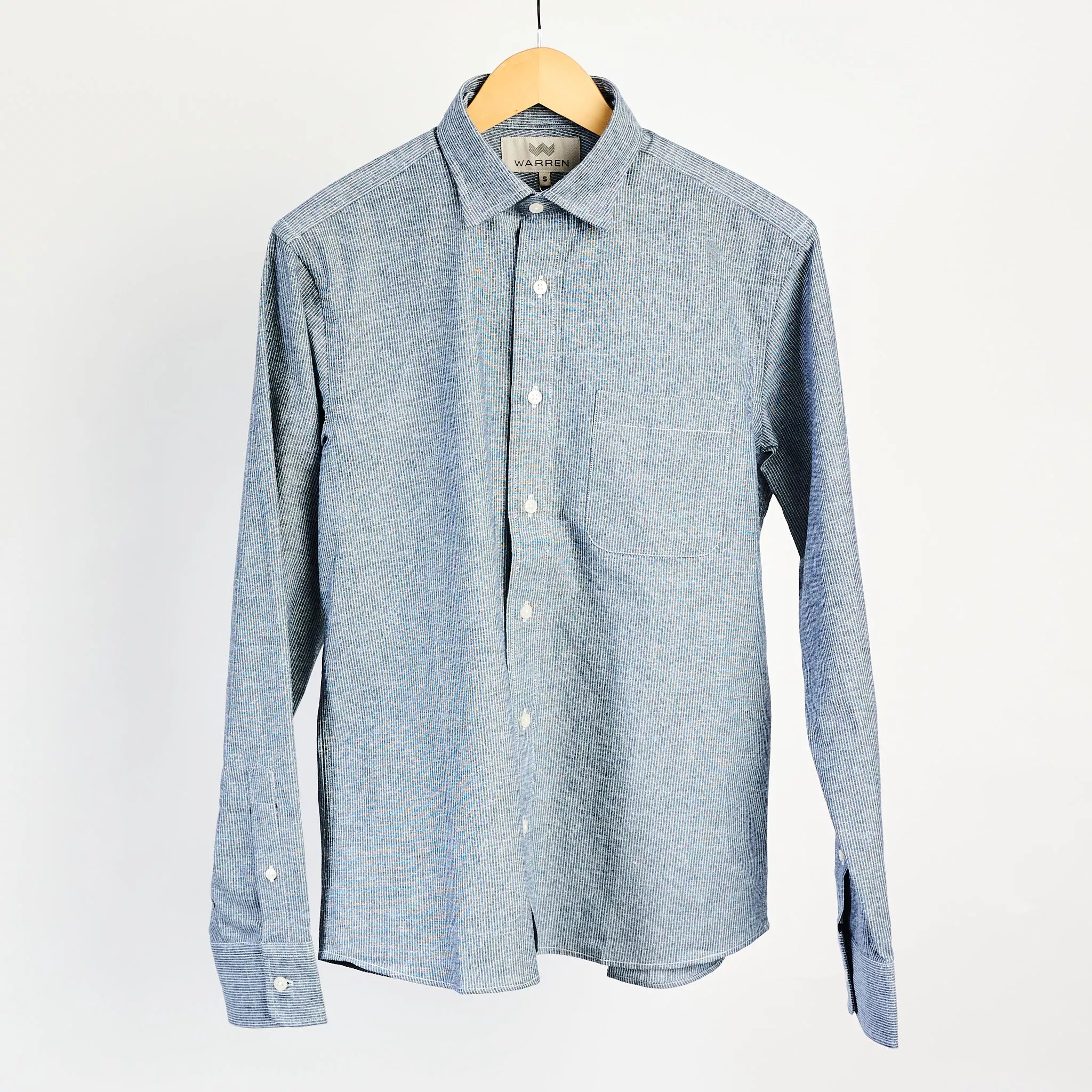 Warren Windsor Button Down in Blue Stripe