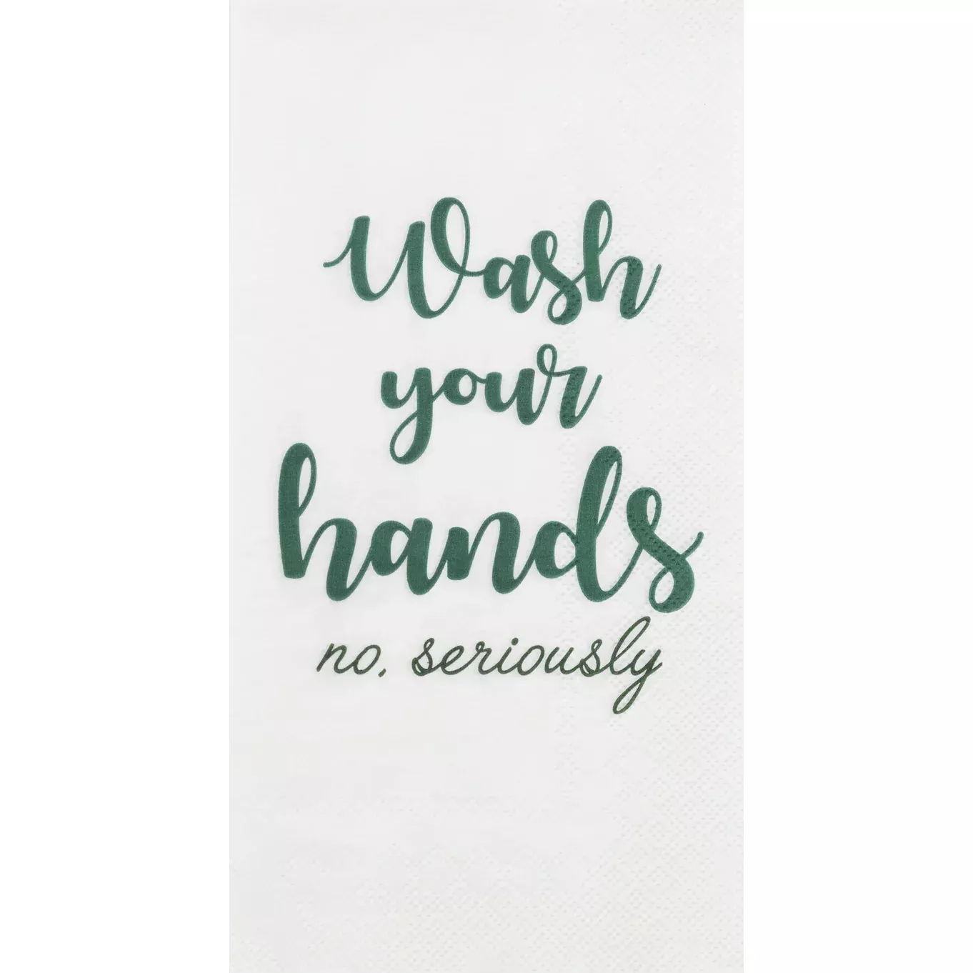 Wash Your Hands White Guest Towels - 16pk