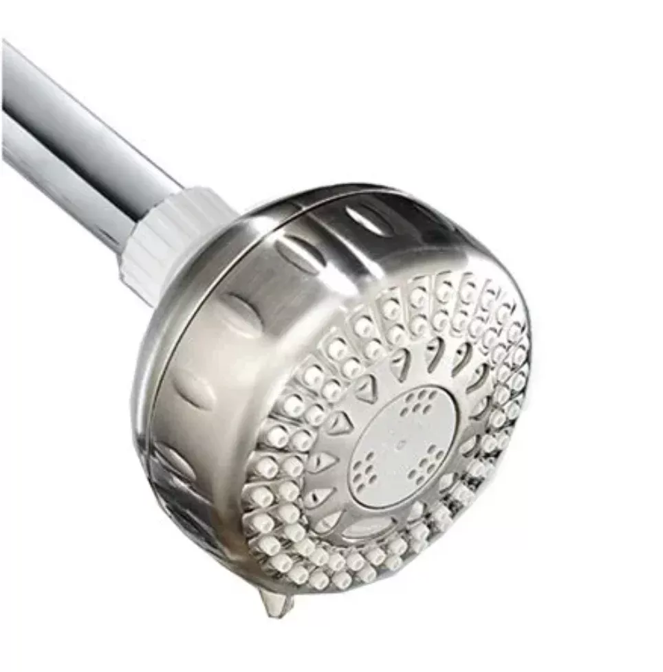 Waterpik Fixed-Mount Showerhead With 5-Settings – Brushed Nickel Finish