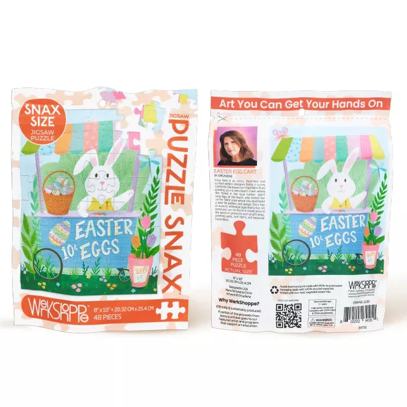 Werkshoppe Snax Easter Egg Cart 48 Piece Puzzle