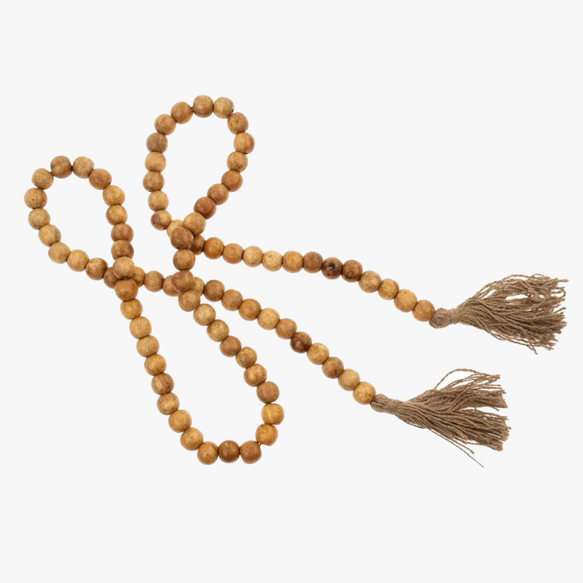 Wood and Jute Decorative Beads