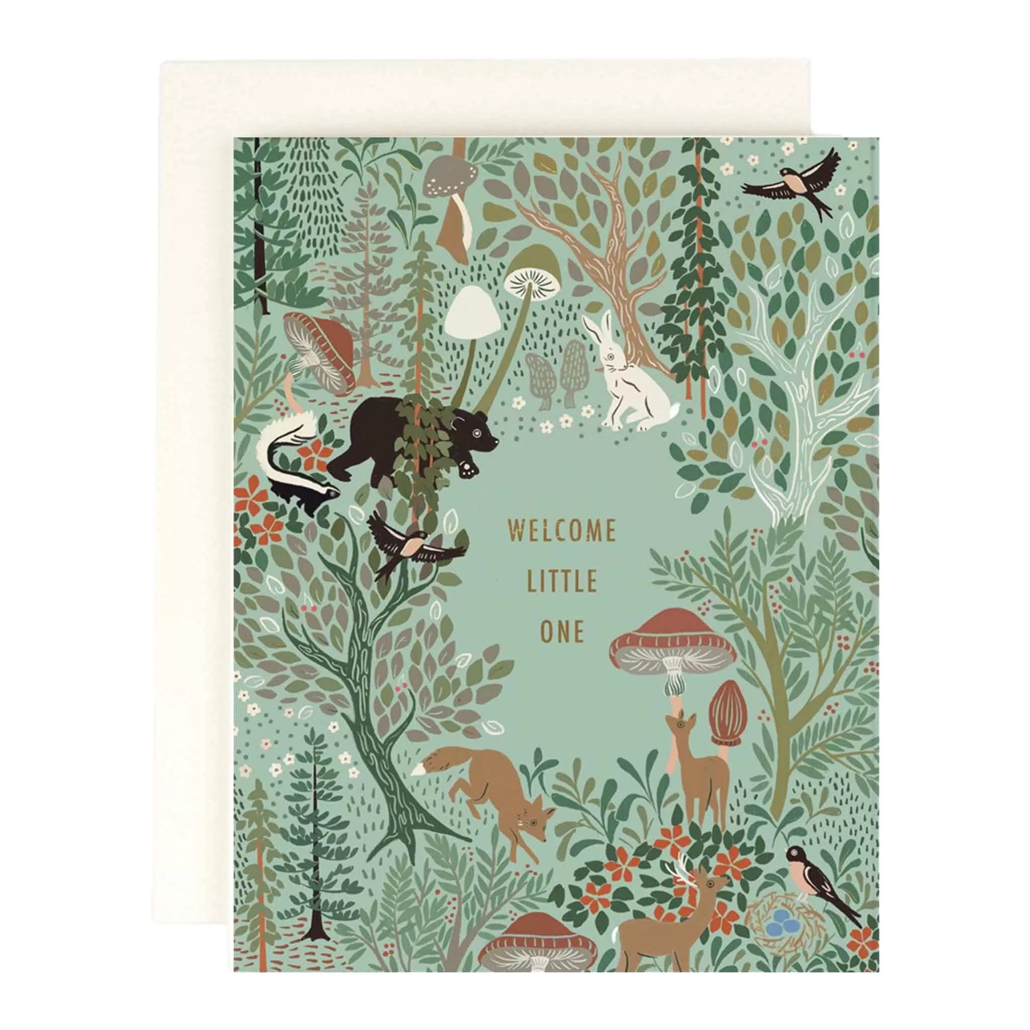 Woodland Baby Greeting Card