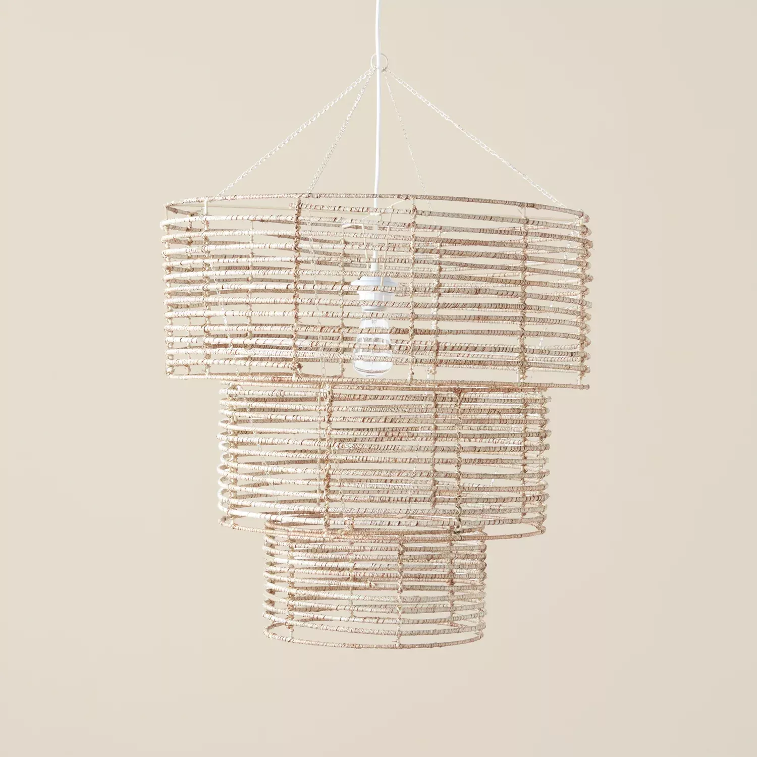 Woven 3 Tier Chandelier
