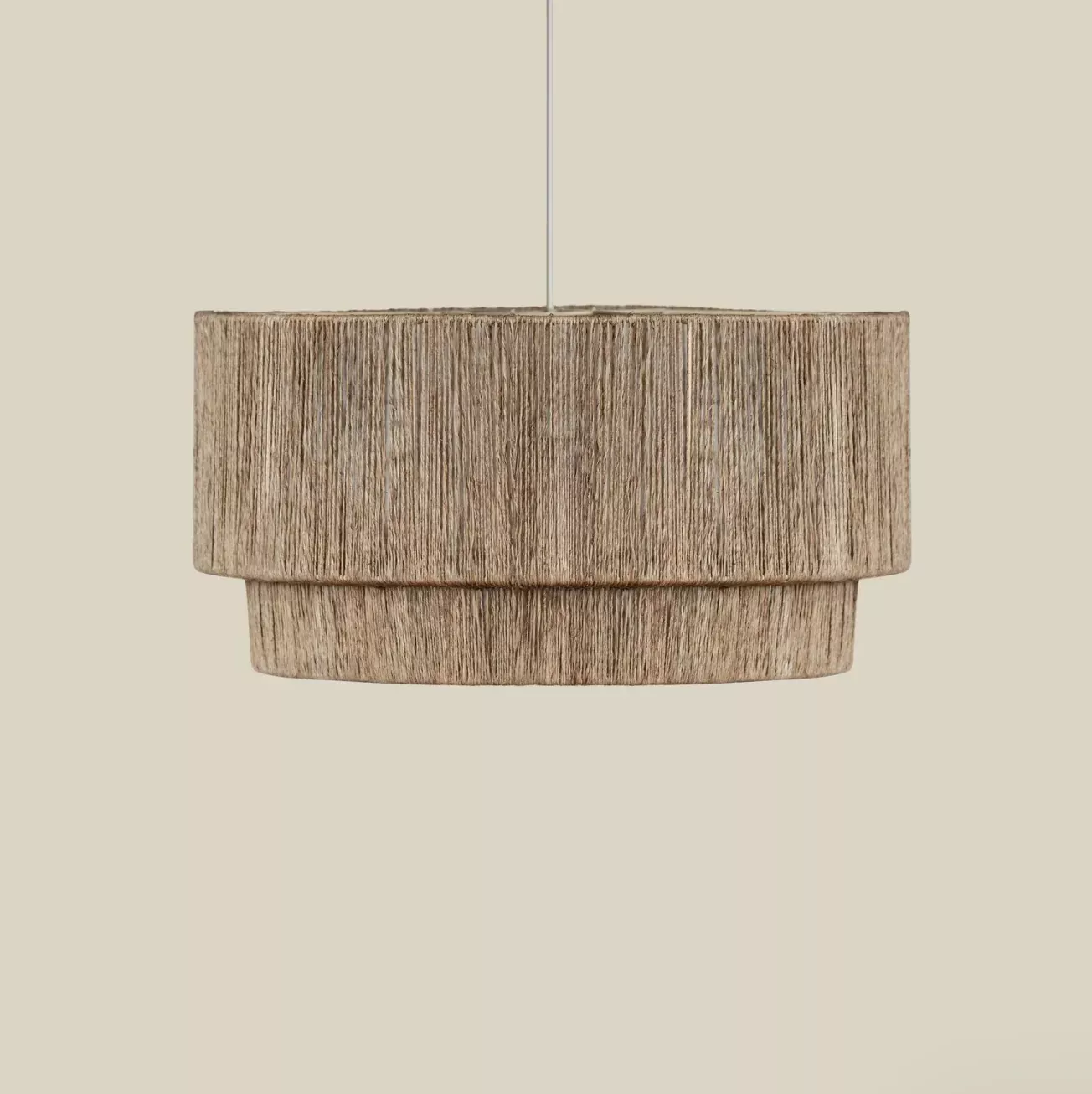 Woven Cocktail 2 Tier Jute Pendant