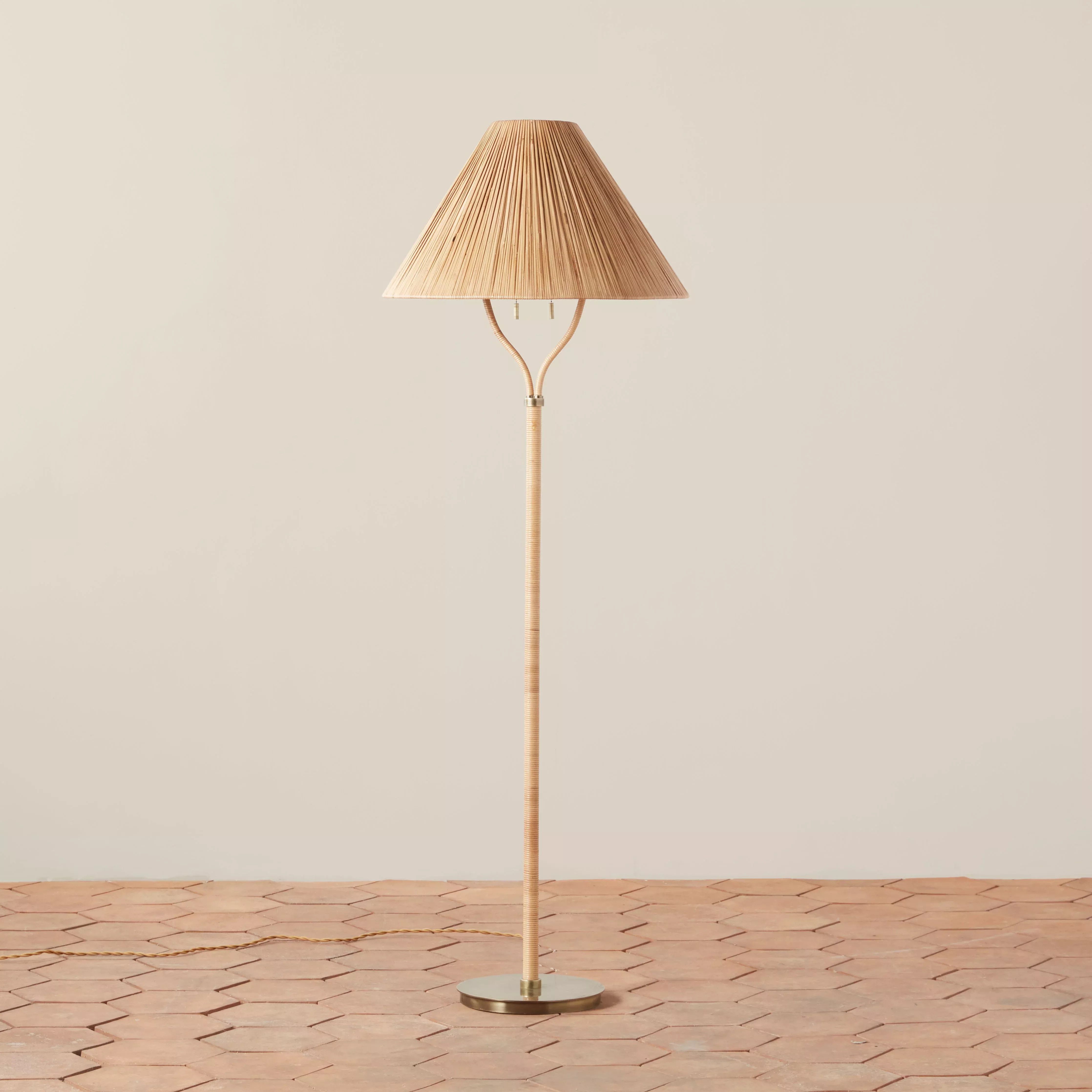 Woven Delphine Floor Lamp