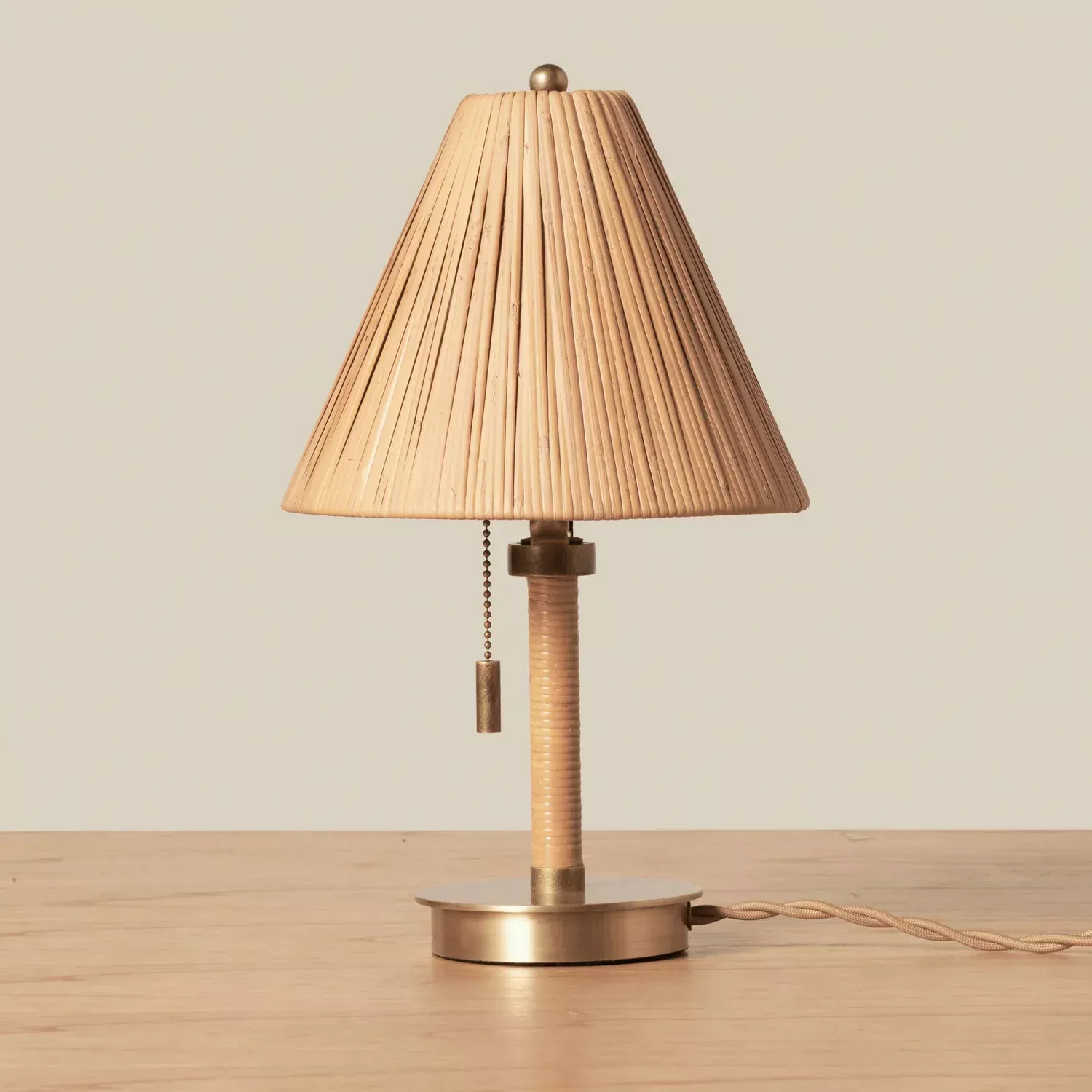 Woven Delphine Mini Table Lamp