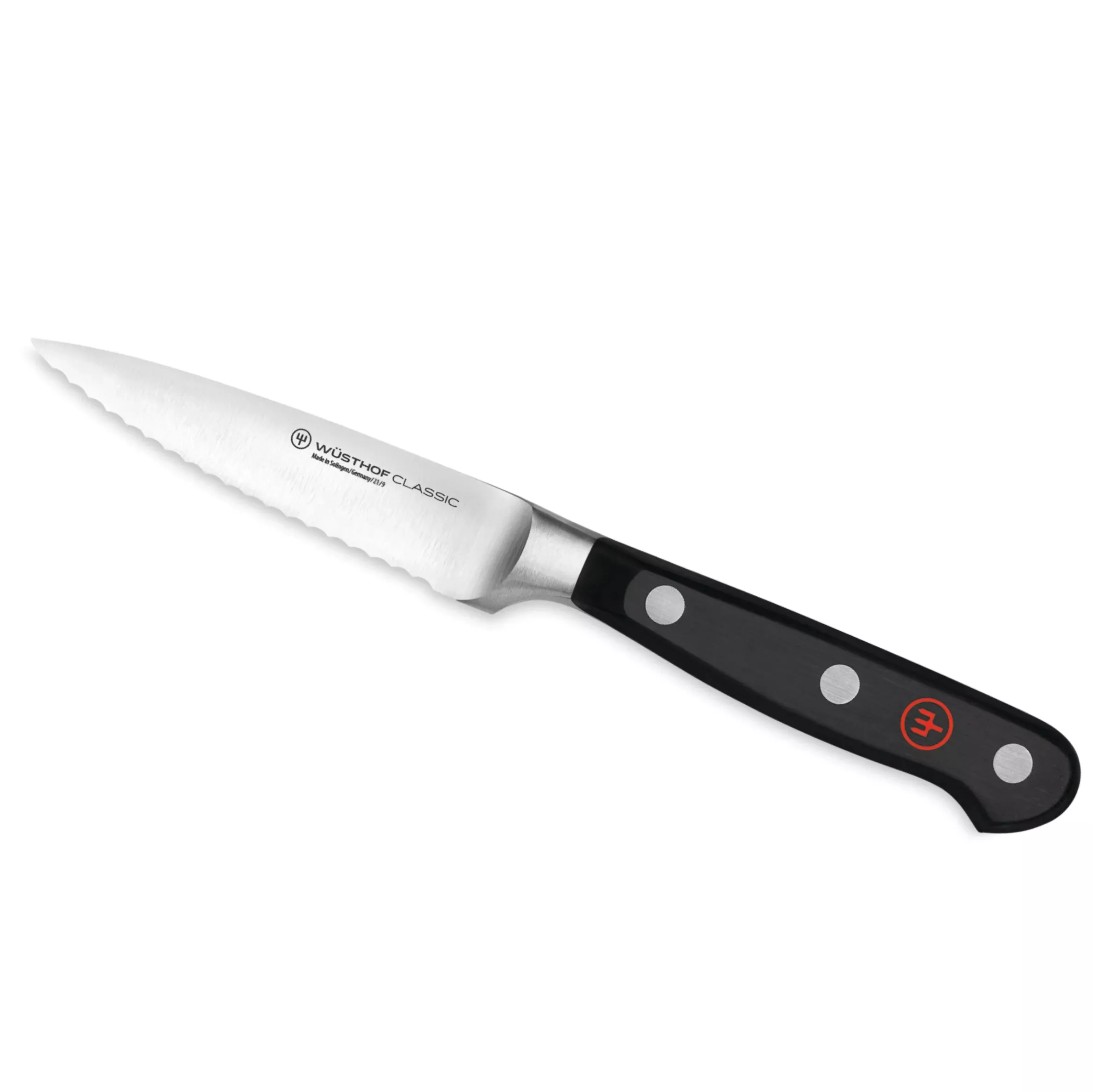 Wusthof Classic 3.5" Full Serrated Paring Knife